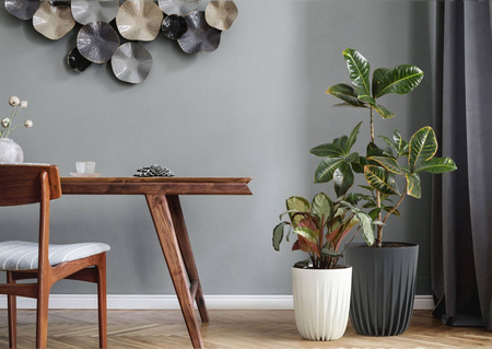Doniczka Mira Eco Recycled 190 Czarna