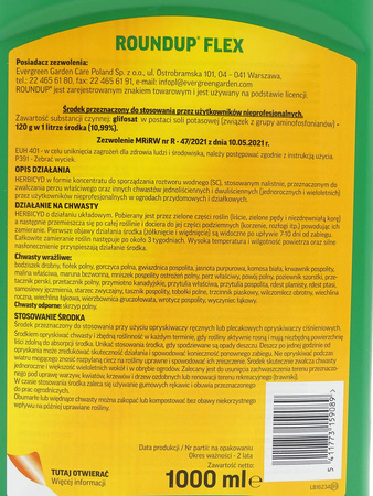 Roundup Flex Ogród – 1000 ml Substral