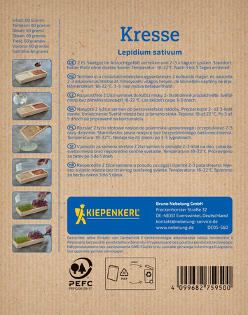 Rzeżucha Kresse - nasiona na microgreens - Kiepenkerl