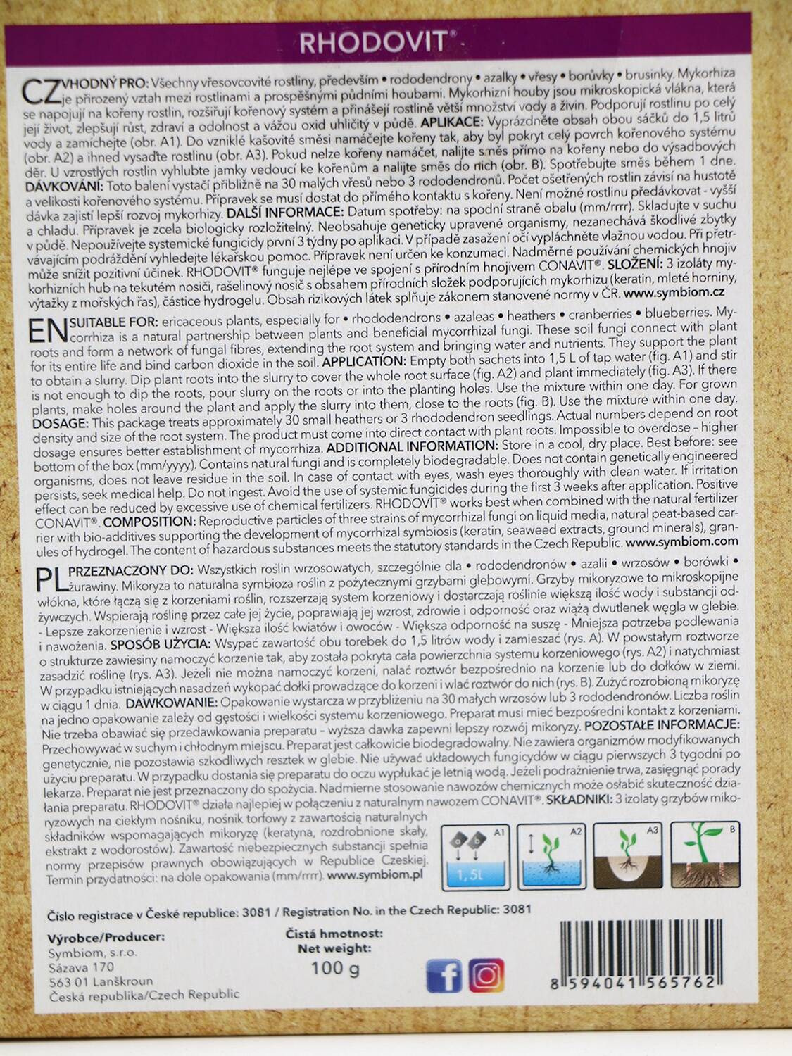 Mikoryza RHODOVIT 100 g