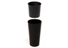 Doniczka Ø250 mm Mira Eco Recycled – Czarna – Lamela