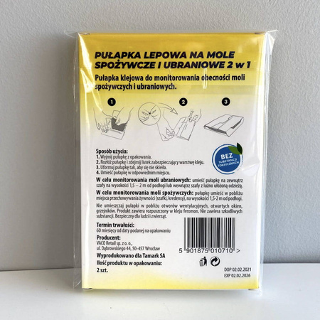 Pułapka na mole kuchenne 2 szt.