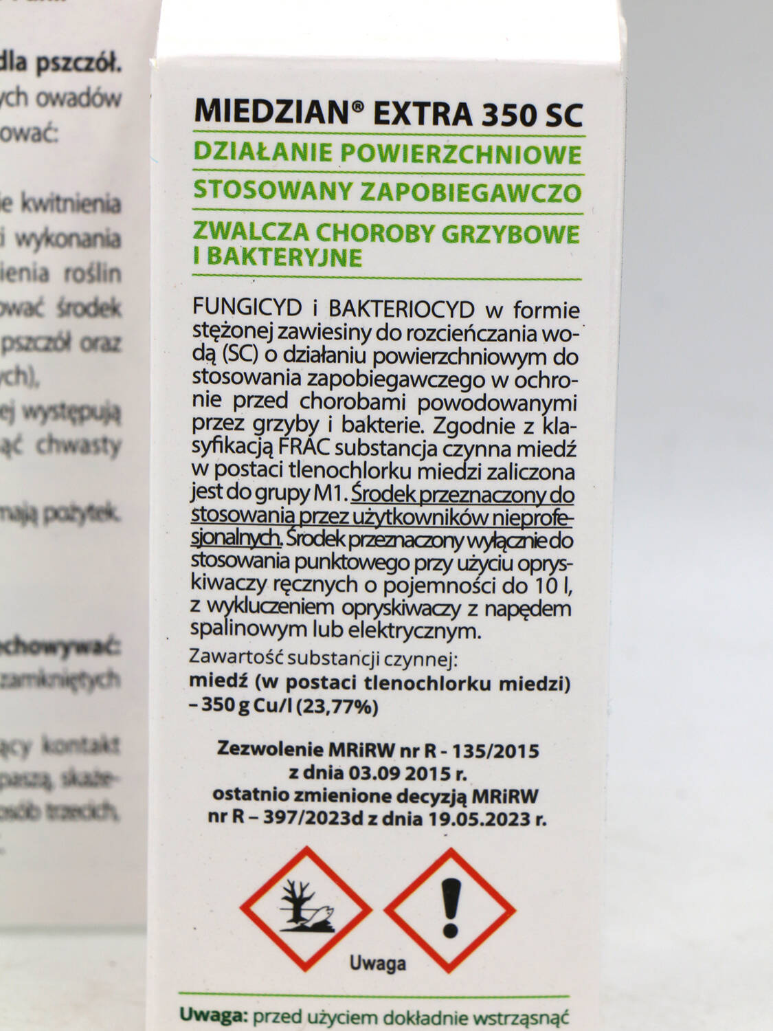 Miedzian Extra 350 SC ekologiczny środek grzybobójczy 15 ml Target