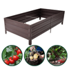 Warzywniak - podwyższona grządka - brąz - Vegano - 150 x 75 x 30 cm