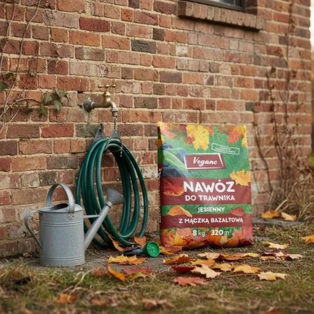 Jesienny nawóz do trawnika Vegano – z mączką bazaltową 8 kg