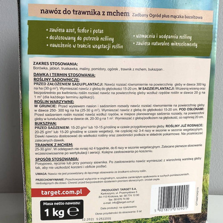Nawóz Zadbany Ogród - Do Trawnika z Mchem 1 kg