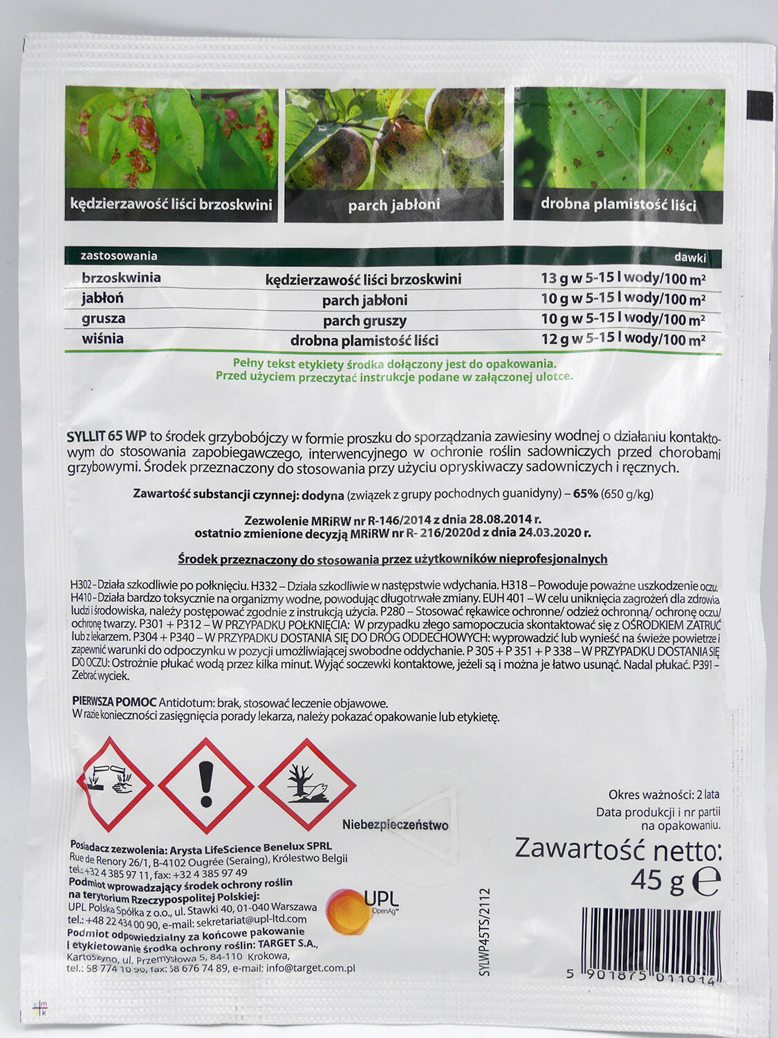 Syllit - Na Choroby Drzew Owocowych 45 g