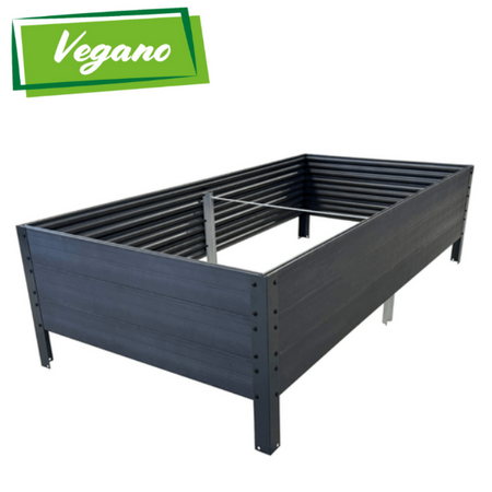 Podwyższona Grządka GPPS – Szara 150x75x30 cm – Klasika Garden
