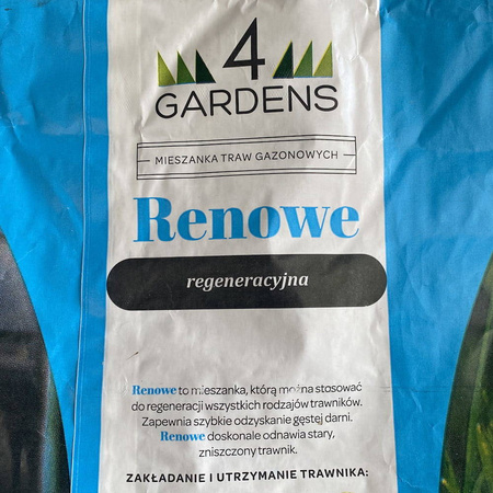Mieszanka Traw Gazonowych Do Dosiewki i Regeneracji – Renowe – 5 kg 4Gardens