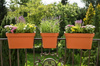 Donica balustradowa Lobelia 450 mm – mokka – Lamela