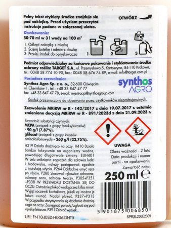 Sprinter 350 SL totalny środek zwalczający perz i skrzyp 250 ml Target