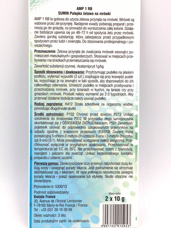 Pułapka z żelem na mrówki 2  szt. – 20 g Sumin