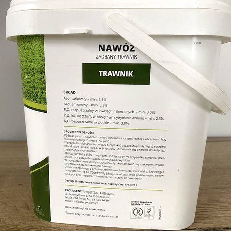 NAWÓZ ZADBANY TRAWNIK Z MĄCZKĄ BAZALTOWĄ 8 kg