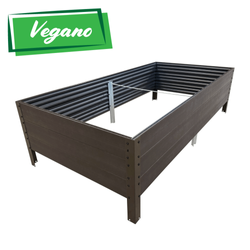 Podwyższona Grządka GPPS – Brązowa 150x75x30 cm – Klasika Garden