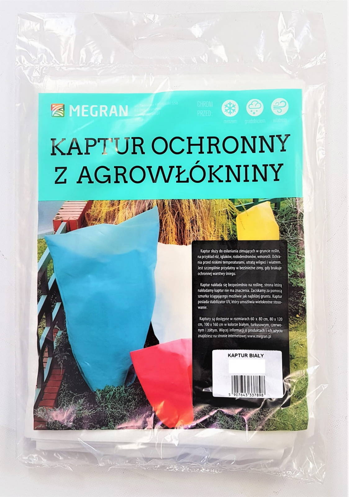 Kaptur Ochronny Czerwony 0,6 m x 0,8 m  3 szt.