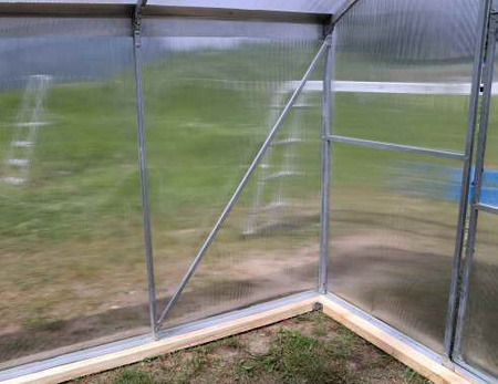 Szklarnia ogrodowa "Domek" 2,6 x 4 m z poliwęglanu 6 mm