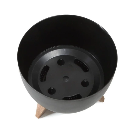 Osłonka doniczka misa Ø400 mm Roma – czarna – Lamela