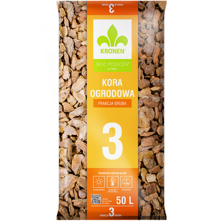 Kora ogrodowa gruba 40-60 mm – 50 l (paleta 45 szt.) Kronen