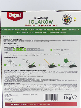 Nawóz przeciw brązowieniu igieł z mikroelementami 1 kg