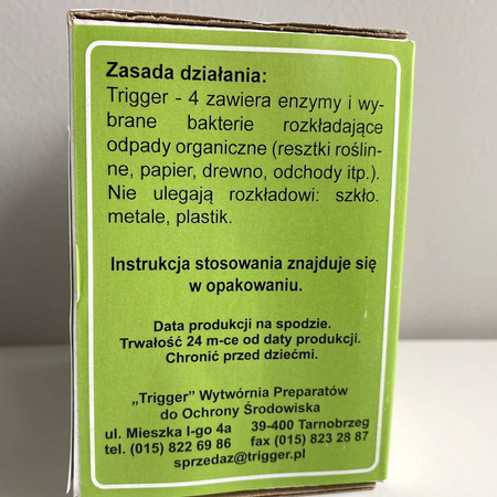 TRIGGER-4 100 g + 2 worki kompostowe 80l