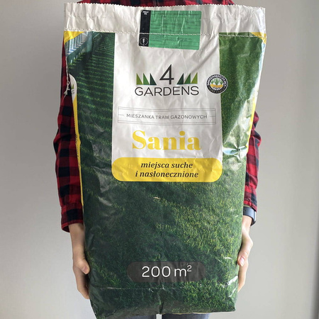 Mieszanka Traw Gazonowych Na Miejsca Suche i Słoneczne – Sania – 5 kg 4Gardens