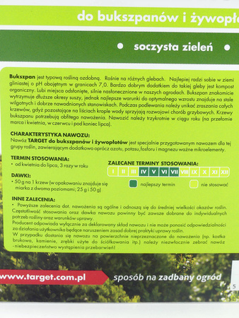 Nawóz z do bukszpanów i żywopłotów z mikroelementami 4 kg