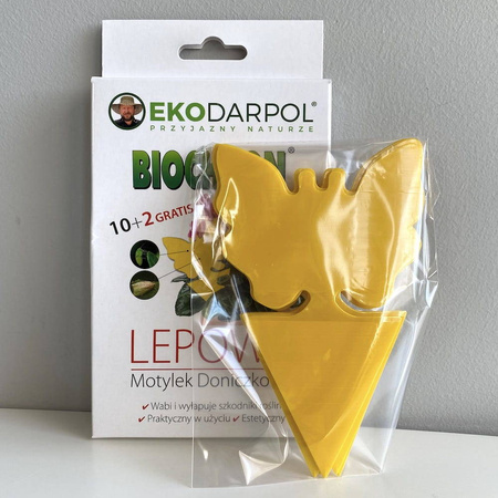 Biochron - Doniczkowy Motylek Lepowy 10 szt. + 2 szt. Gratis