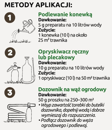 AeroGrass - biologiczny aerator do trawnika Vegano 2x 50 gram - 500 m2