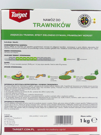 Nawóz do trawników z mikroelementami 1 kg