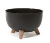 Doniczka Ø250 mm Mira Eco Recycled – Czarna – Lamela