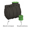 Kompostownik Wodny Bio Easy Flow WIRO 2000 L Haba
