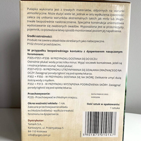 Pułapka feromonowa na ćmę bukszpanową