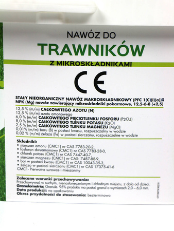 Nawóz do trawników z mikroelementami 8 kg