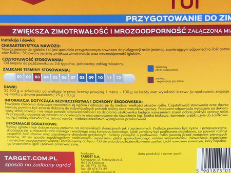 Nawóz jesienny do tui – 8 kg Target