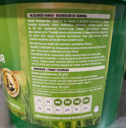 Nawóz Do Trawnika – Regenerator 100 Dni – 5 kg Substral