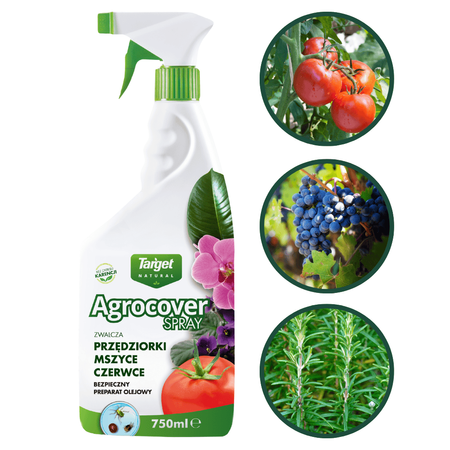 Agrocover Spray zwalcza mszyce, przędziorki, czerwce 1l