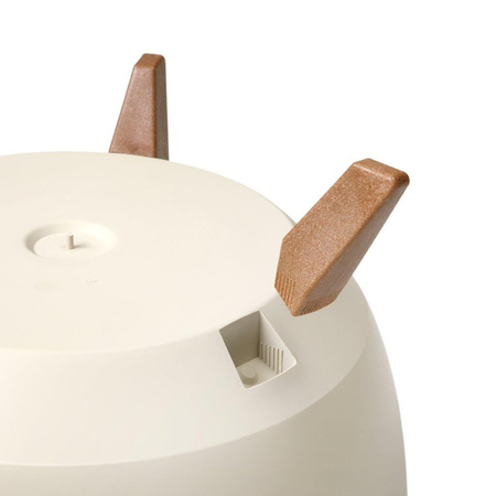 Doniczka Ø250 mm Mira Eco Recycled – Czarna – Lamela