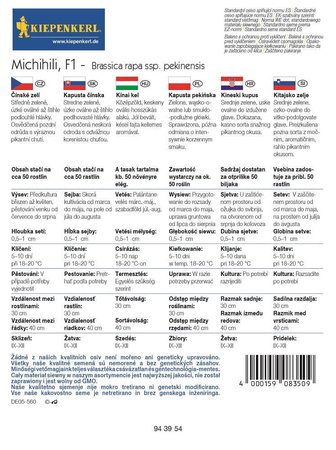 Kapusta Pekińska Michihili – Kiepenkerl