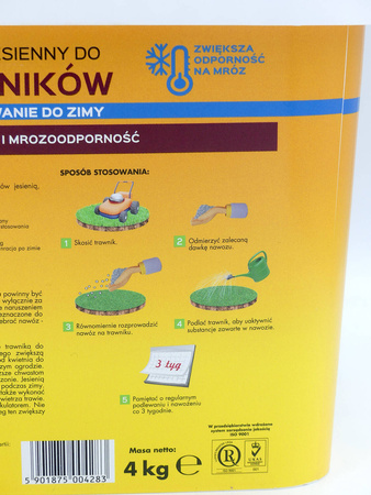 Nawóz jesienny do trawników 4 kg