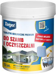 Tabletki biologiczne Premium do szamb i oczyszczalni 12szt oczyszczają i udrażniają szambo
