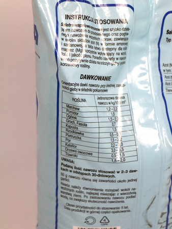 Saletra wapniowo-amonowa – uniwersalny nawóz azotowy – 5 kg Ogród Start