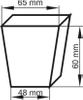 Wielodoniczka WD 65x65x60/28 kw.