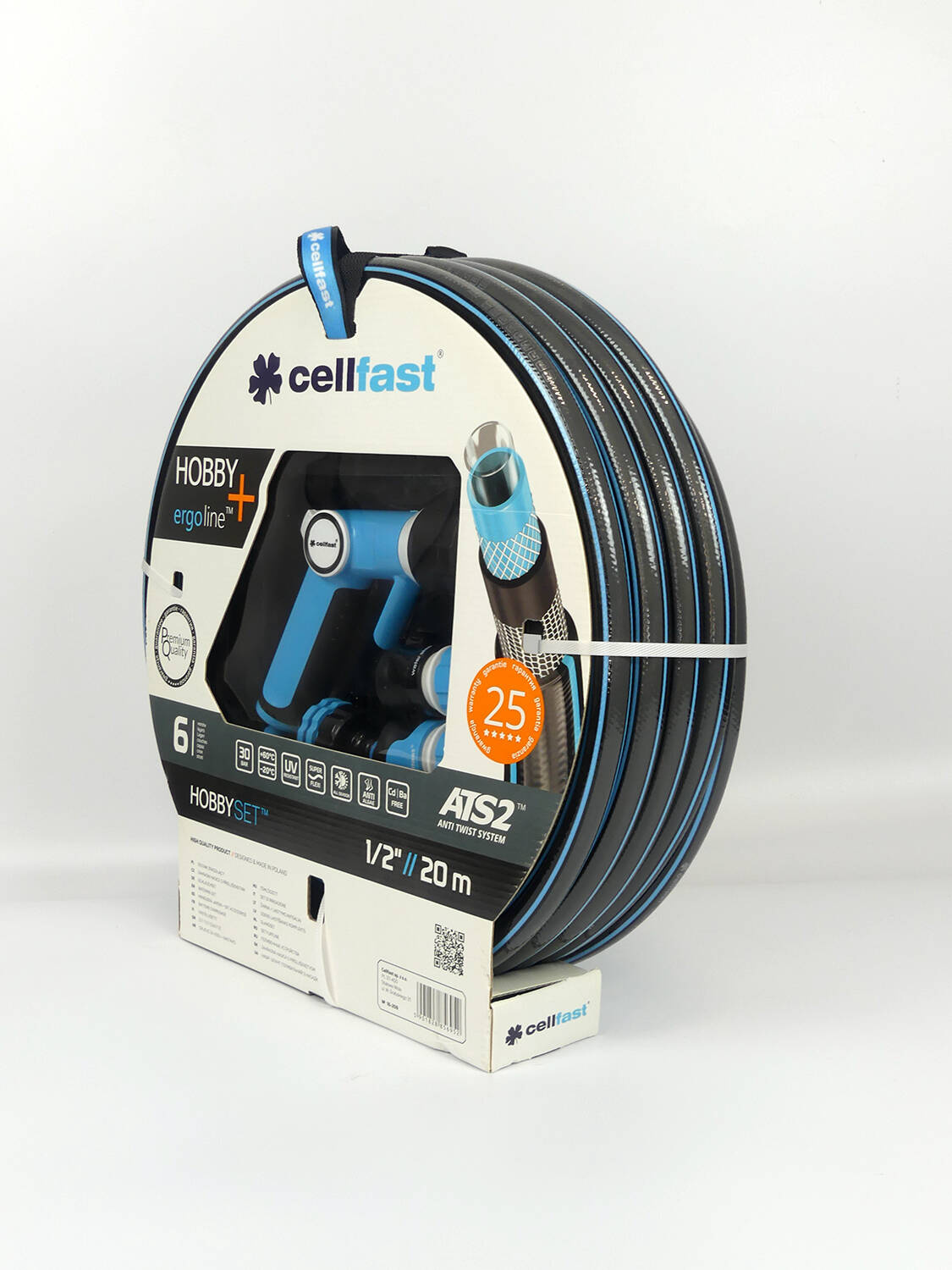 Zestaw Hobby – wąż 1/2" 20 mb + końcówki Ergo – Cellfast