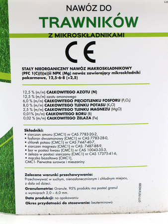 Nawóz do trawników z mikroelementami 4 kg