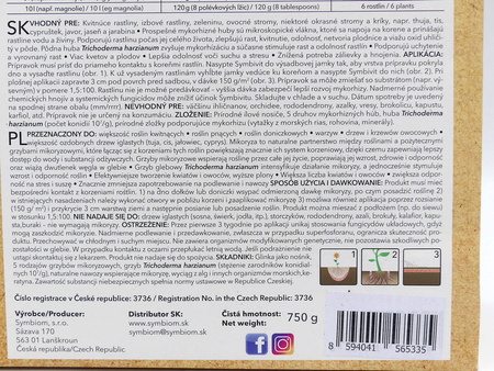 Symbivit Tric – mikoryza + trichoderma – 750 g Symbiom