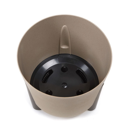 Doniczka Ø250 mm Mira Eco Recycled – Czarna – Lamela