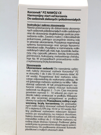 Korzonek PZ 30 ml ukorzeniacz do roślin półzdrewniałych