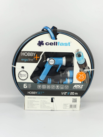Zestaw Hobby – wąż 1/2" 20 mb + końcówki Ergo – Cellfast