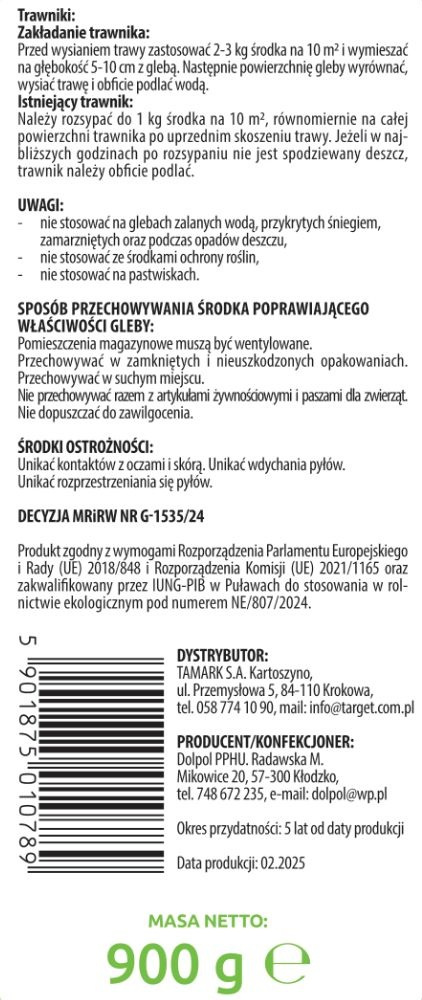 Mączka Bazaltowa Solniczka 900g Target