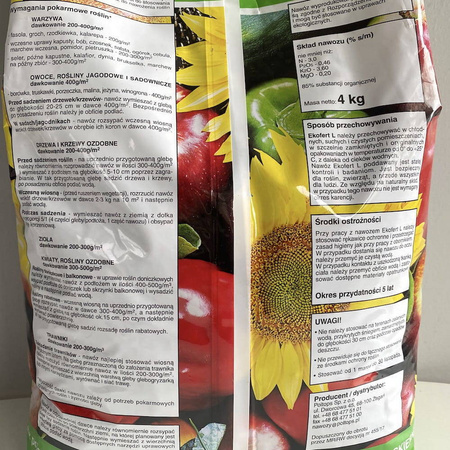 Ekofert - Nawóz Organiczny Uniwersalny 4 kg